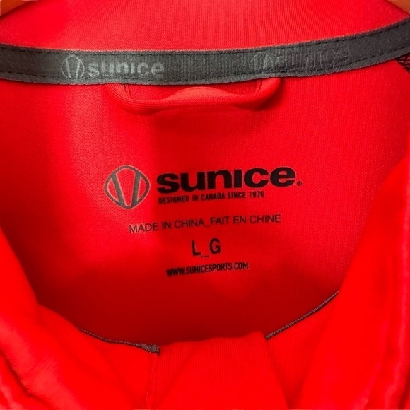 Sunice Mens Alexander SuperliteFX Stretch Thermal Half-Zip Pullover Sz Large Red - Picture 8 of 8
